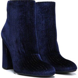 EUC Sam Edelman Circus Blue Velvet Boot Chunky